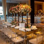 Mesa de Jantar Espelhada Pé Clássico Família