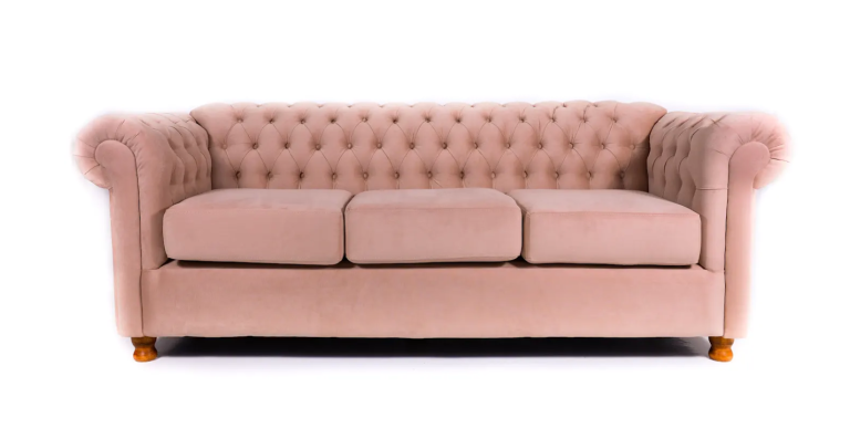 Sofá Chesterfield Nude Rosé