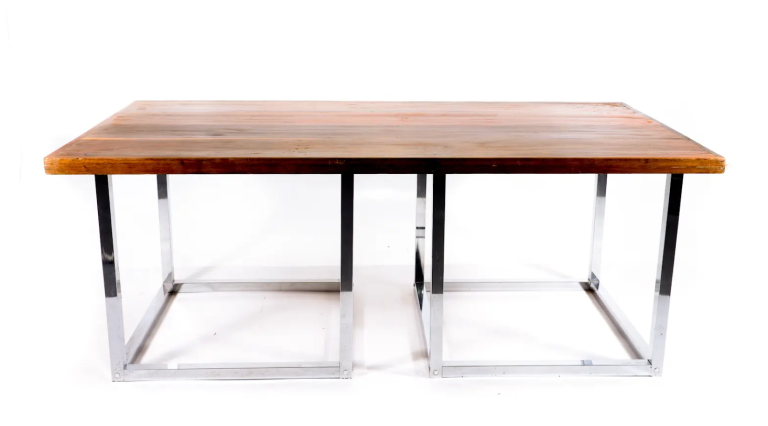 Mesa 2x1m Base cromada Buffet