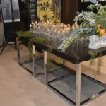Mesa 2x1m Base cromada Buffet