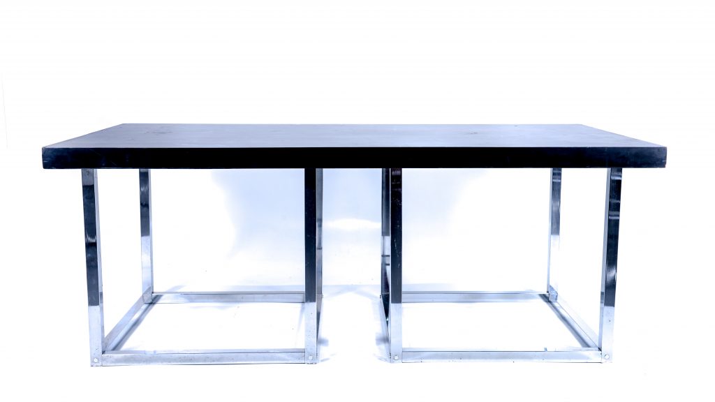 Mesa 2x1m Base Cromada família / convidados