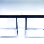 Mesa 2x1m Base cromada Buffet