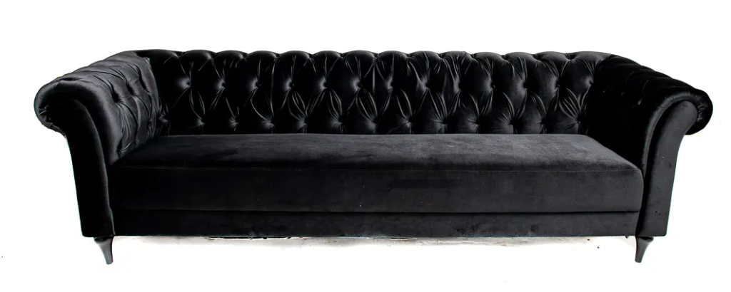 Sofá Chesterfield (Preto)