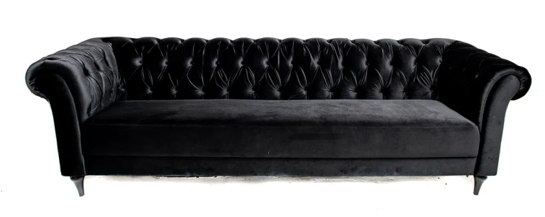 Sofá Chesterfield (Preto)