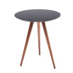 Mesa bistrô pé palito tampo preto
