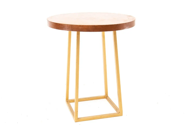 Mesa Bistrô Arandela Dourada