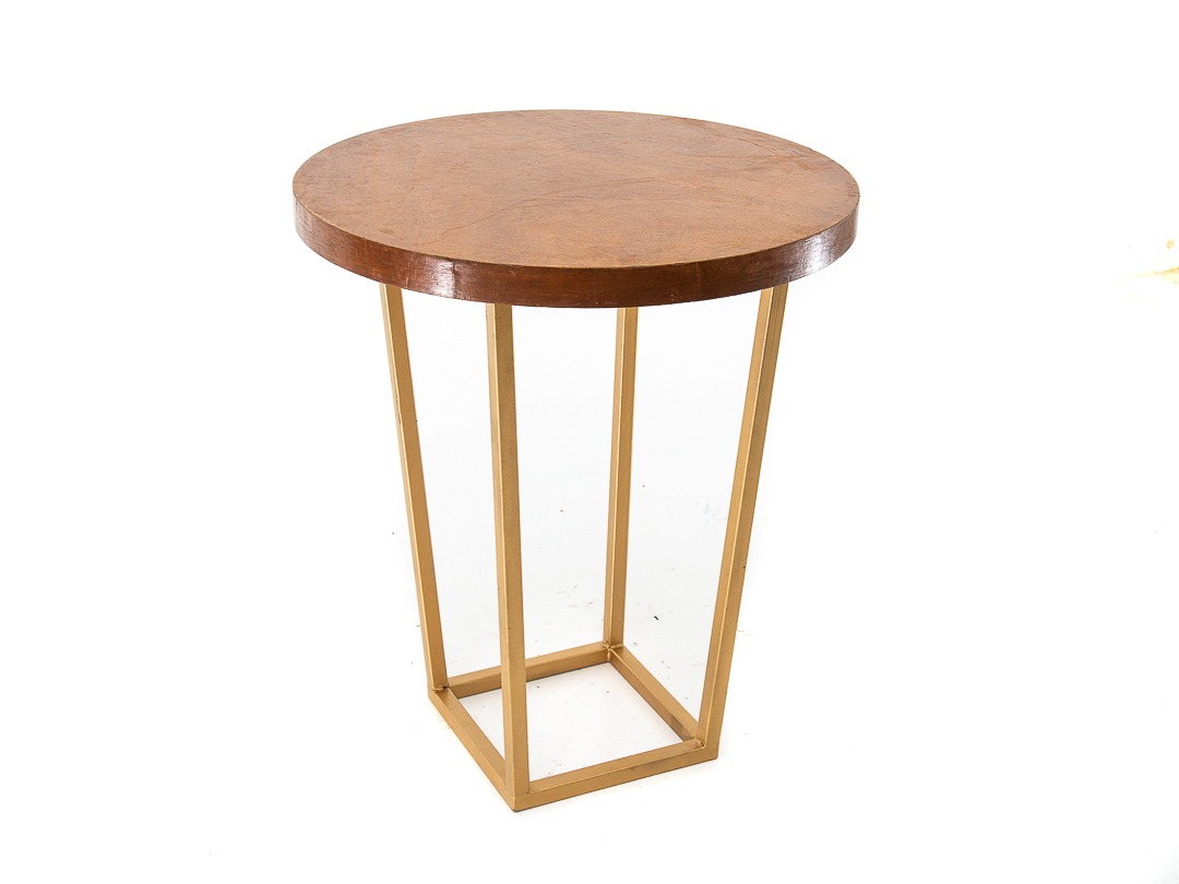 Mesa Bistrô Arandela Dourada