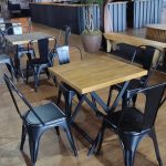 Mesa bistrô industrial dobrável