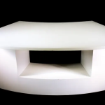 Mesa de Jantar Curva Branca Buffet