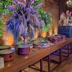 Mesa Box Bronze Borda Alta Buffet