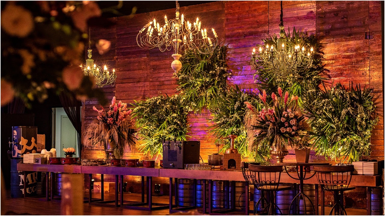 Mesa Box Bronze Borda Alta Buffet