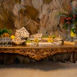 Mesa de Jantar Barroca Dourada Buffet