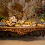 Mesa de Jantar Barroca Dourada Buffet