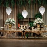 Mesa de Jantar Barroca Dourada Buffet
